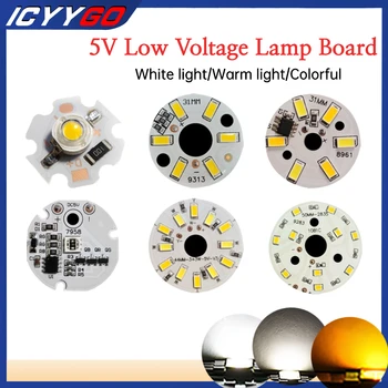 ICYYGO 10pcs LED мъниста 1W / 3W / 5W Cob Led чип 5 волта бяла светлина топла светлина RGB Led за DIY фенерче без шофьор светлина съвет