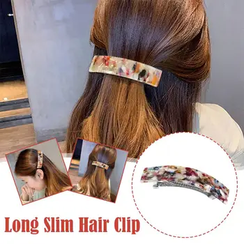 Многоцветен голям автоматичен щипка за коса костенурка черупка аксесоари за коса за жени момичета дебели щипки за коса слайд аксесоари C1F0
