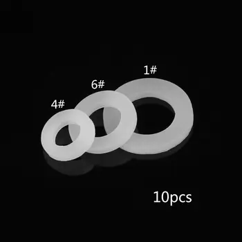 10pcs Белоус Тръбни уплътнителни пръстени Шайби за маркучи Водно силиконово уплътнение 