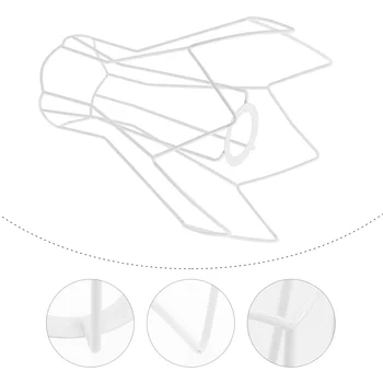  Светлинна стойка метален пръстен подкрепа реколта лампа сянка рамка тел покритие за нюанси таблица