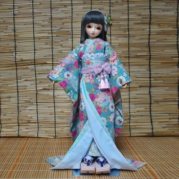 1/4 1/3 Старинен костюм BJD дрехи японски фурисод кимоно облекло за MSD SD13 голямо момиче POPO68 чичо кукла аксесоари C2239