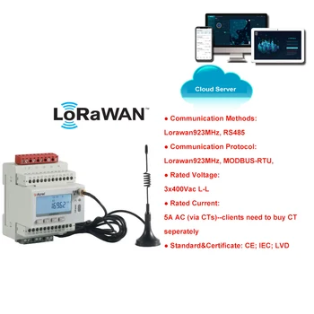 Евтина цена Цифров ватметър Интелигентен измервателен уред Еднофазен анализатор на мощност с Lorawan