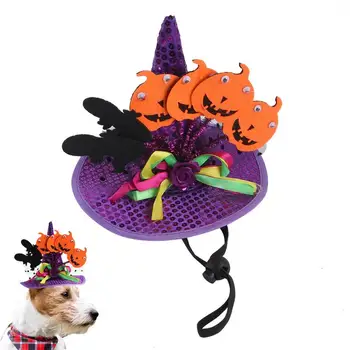 Хелоуин куче шапка кучета и котки костюм шапка рокля шапка с прилеп тиква модел за кучета и котки Хелоуин домашен любимец костюм за