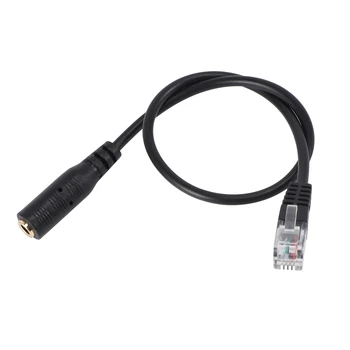 3.5mm Plug Jack към RJ9 за iPhone Слушалки за Cisco Office Phone адаптер кабел
