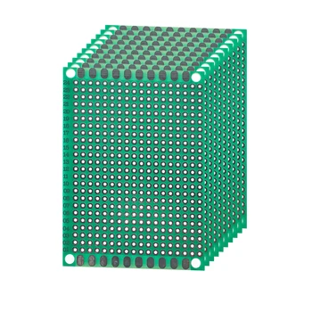  10pcs / lot 5 * 7CM PCB съвет едностранен прототип съвет зелен DIY универсални платки електронен комплект