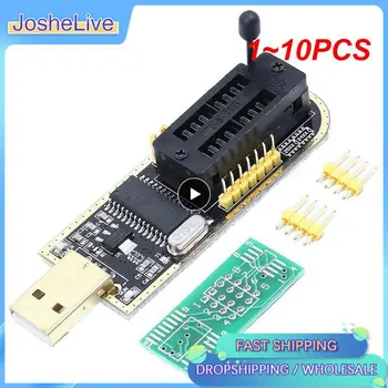 1 ~ 10PCS 24 25 Серия EEPROM Flash BIOS USB програмист модул + SOIC8 SOP8 тест клип за EEPROM 93CXX / 25CXX / 24CXX KIT