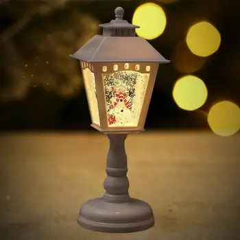 Коледен фенер с музика Романтична атмосфера Подаръци Декоративна нощна лампа