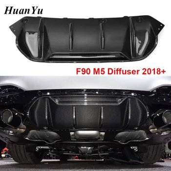 F90 M5 Дифузьор на задната броня за BMW M5 F90 UV-изрязани задни устни от истински въглеродни влакна 2018 2019 2020+