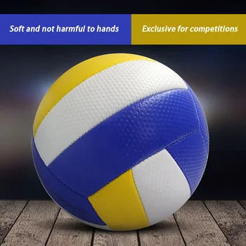 PVC машина пришит волейбол размер 5 мач специфична топка подкрепа на едро мек въздух волейбол плаж