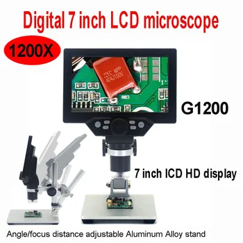 600X/1000X цифров микроскоп електронен видео микроскоп 4.3 инчов HD LCD запояващ микроскоп телефон ремонт лупа