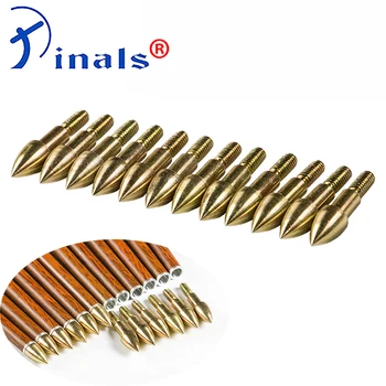 Carbon Arrow Points Tips Arrow Head Bullet 75gr 100gr Gold for ID 6.2mm OD 7.6mm Shafts Bow Hunting Shooting Target