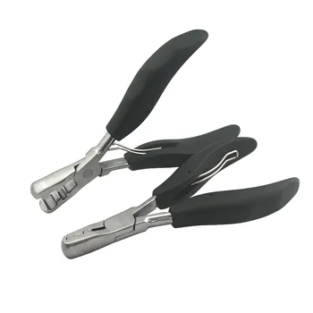 Пинсети за инструменти за удължаване на косата Два размера нокти форма кератин лепило вземане клещи и отстраняване