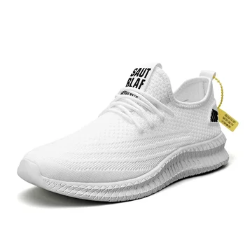 Нови мъжки обувки Ежедневни маратонки Бягане на открито Удобни дишащи модни модни обувки за тенис