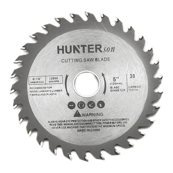 5inch 125mm мини циркуляр диск карбид рязане диск за дърво пластмаса метални въртящи се режещи инструменти 30 зъби