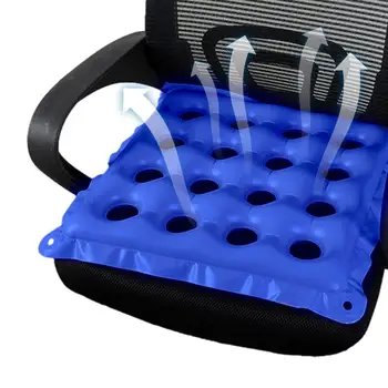Blow Up седалка възглавница надуваема възглавница за пътуване дишаща удобна издръжлива PVC въздушна възглавница седалка с вентилационен отвор за къмпинг