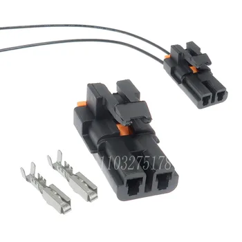 1 Комплект 2 пинов автомобилен конектор Кабелен терминал Plug Auto Wire Harness Socket