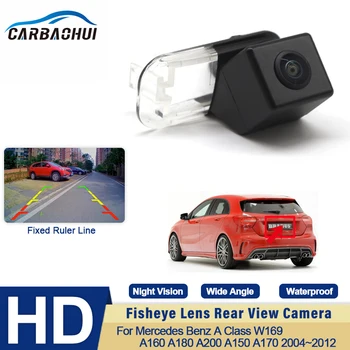 CCD HD Fisheye камера за задно виждане за Mercedes Benz за MB A Class W169 A160 A180 A200 A150 A170 2004 ~ 2012 Монитор за заден ход на автомобила