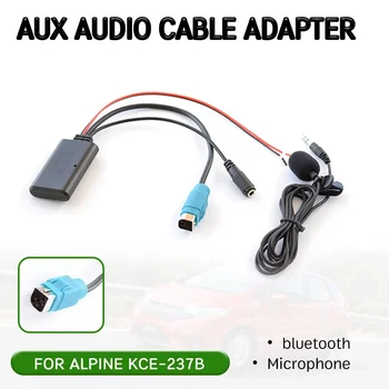 безжичен аудио интерфейс bluetooth Aux приемник кабелен адаптер с микрофон за Alpine KCE-237B за Alpine 2009+ CDE-W203Ri