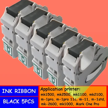 INK RIBBON касета MK-RS100B (съвместима) DRVXIN-01 За Cabel ID принтер MK2500 M-1PRO MK1500 черна пишеща машина мастило касета