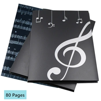 Музикална папка Папка за пиано Държач за съхранение на Stave A4 Размер Папка 40 Джобове Хор Специална папка за листове