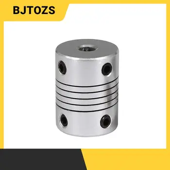 BJTOZS D19l25 3mm 4mm 5mm 6mm 6.35mm 8mm 10mm Od19x25mm Алуминиев гъвкав съединител за съединител на стъпков мотор 3d
