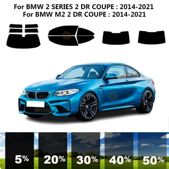 Предварително изрязана нанокерамика автомобил UV комплект за оттенък на прозорци Автомобилно фолио за прозорци за BMW M2 F87 2 DR COUPE 2014-2021