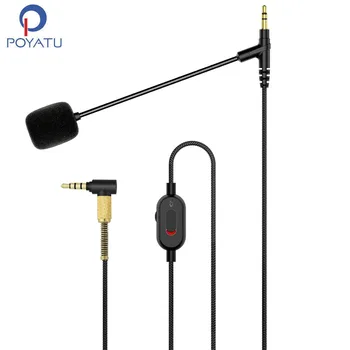 POYATU микрофонни кабели за JBL Synchros S300 S300I S300a S500 S700 Call Gaming Audio Universal Cable Boom Microphone Remote PC