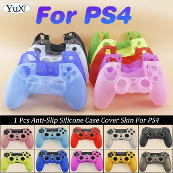 1 бр. Противоплъзгаща силиконова обвивка за PS4 цветна защитна втулка за Dualshock PlayStation 4 геймпад контролер