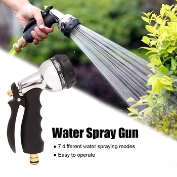  Пистолет за пръскане на вода с високо налягане Метален воден пистолет за пръскане на ръжда с гумена дръжка за кола Градинска трева Измиване за почистване