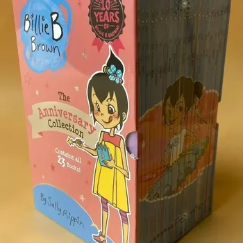 23 Книги/Комплект Били Б Браун Пълна колекция Деца Бебе Известна история Английски приказки Детски книжен комплект Бебешка книга за лягане
