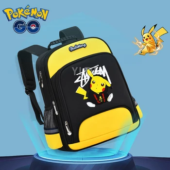 Аниме Pokemon Primary Schoolbag Pikachu Boy Girl Cartoon Children Backpack Space Schoolbag Reflective Waterproof Breathable Bag