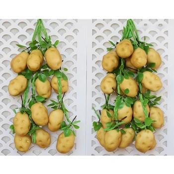 Симулация Фалшиви зеленчуци картофен низ Реалистични висящи декорация дисплей висулка за дома градина парк дропшипинг