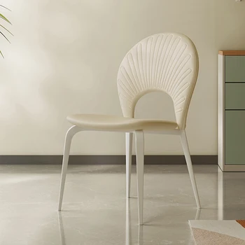 Ергономичен стол за трапезария минималистичен средата на века модерен бял релакс стол дизайн шезлонги Salle Manger трапезарии столове комплект