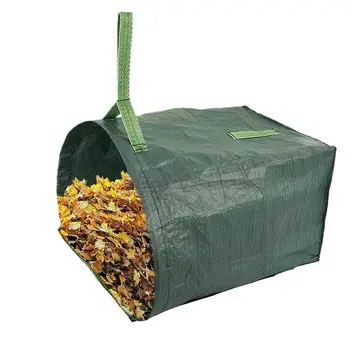 Водоустойчив градински отпадъци боклук организатор Градина за съхранение на боклук торба за боклук с дръжки Кошче за събиране на трева Трева рязане жив плет