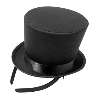 Ретро Топ шапка Магьосник черна магия шапка костюм косплей Хелоуин реквизит парти консумативи Steampunk цирк Ringmaste Ролева игра Prop