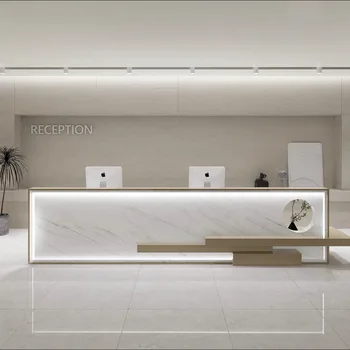 Търговски мебели проста Hyundai Company боя Рецепция Мода рецепция Консултантски бар Хотел Creative касиер маса