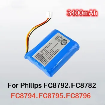 3400mAh За Philips FC8792 FC8782 FC8794 FC8795 FC8796 Батерия за метене робот