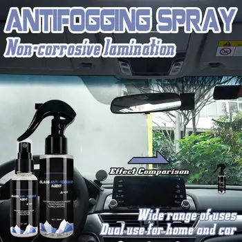 Car Water Repellent Spray 100ml Auto Antifogging Предното стъкло агент Автомобил Дълготраен Предотвратяване на замъгляване Clear Vision Spray