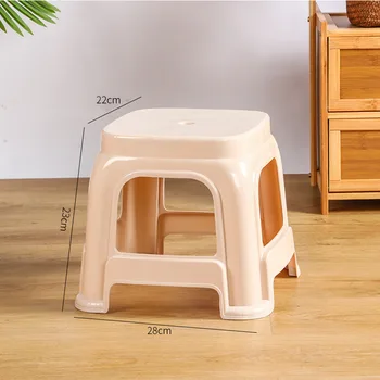  HH368 пластмасова табуретка удебелен стол прост стил открит конферентна къща стол може да стека съпротива и падане