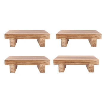 4X дървена стъпка табуретка за възрастни, легло стол за високи легла, кухня, баня, килер, голяма дървена стъпка стол за възрастни деца