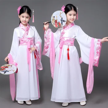 Китайски деца Нова година Коледа принцеса костюм за карнавал Хелоуин костюм за детски момичета рокля