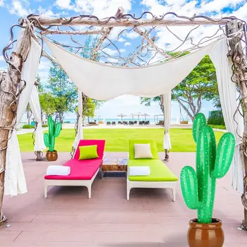 95см надуваем кактус балон надуваеми тропически растения саксия сватба декор за дивия запад мексикански хавайски тема парти декорация