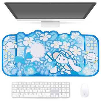 Екстра голям Kawaii Gaming мишка подложка сладък горски зайче XXL бюро мат водоустойчив нехлъзгащ лаптоп бюро аксесоари