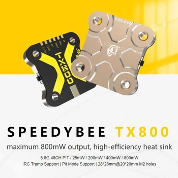  SpeedyBee TX800 VTX 5.8G 48CH PitMode 25mW / 200mW / 400mW / 800mW изход предавател на дълги разстояния Поддръжка на трамп за RC FPV състезателен дрон