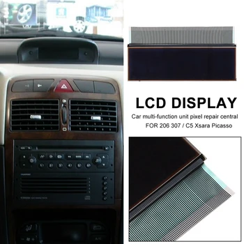 Автомобилен централен навигатор LCD екран дисплей за Peugeot 206 307 Citroen C5 Xsara Picasso Многофункционален модул Pixel Ремонт