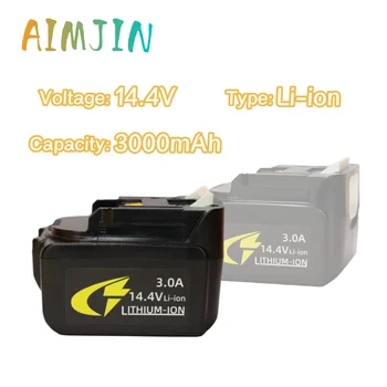 For Makita 14.4V 3000mAh Rechargeable Li-ion Battery for BL1460 BL1430 BL1415 BL1440 194066-1 DA340DRF BDF343 Power Tools replac