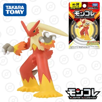 Takara Tomy Pokemon Monster Collection MS-38 Blaziken смола аниме фигура деца Коледа подарък играчки за момчета