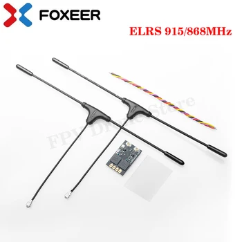 FOXEER ELRS 915 / 868MHz разнообразие приемник честота на светкавицата 25-200Hz телеметрия RF мощност 50mW макс за RC FPV дълъг обхват дрон