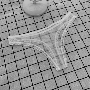 Секси прозрачни прашки бикини жени дантела виждам през чатала окото дъното секси безшевни ниски T-панталони бельо