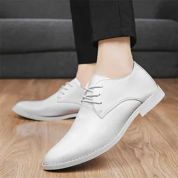 Бизнес Есен Елегантна рокля за бели мъжки обувки Домашни рокли Сребърни мъжки обувки Маратонки Спортни евтини 2022лято Разширени